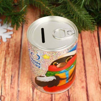 Набор для творчества. Копилка для декорирования стразами «Чудес в Новом году» Снегирь