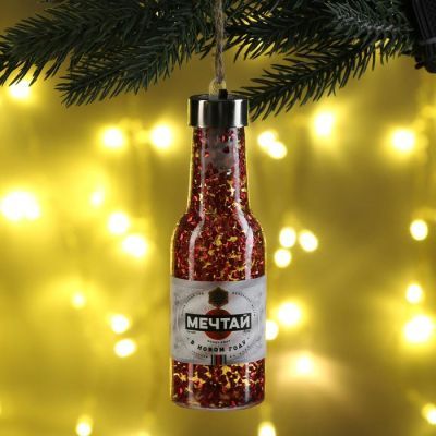 Елочная игрушка с гирляндой «Мечтай», 14.2 х 4.2 см