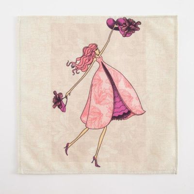 Салфетка на стол «Феечка со шляпой» 30х30 см