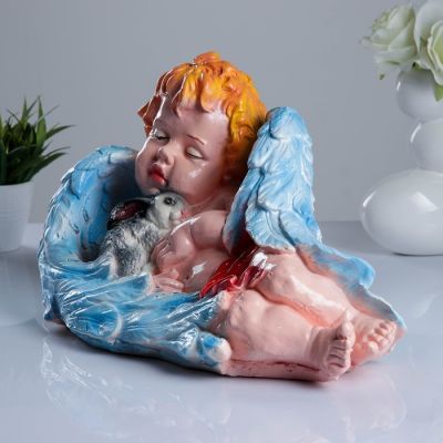 Копилка "Ангел с кроликом" 25х45см