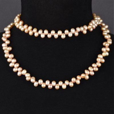 Бусы Жемчуг "Облепиха" арт.П3394