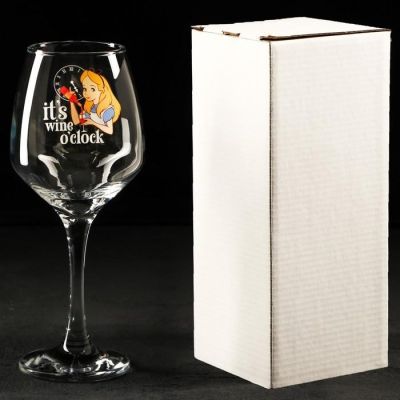 Бокал для вина "It's time o'clock"