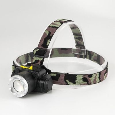 Фонарь налобный, аккумуляторный "Мастер К", 5 х 8 см, 2 режима, от сети 220 Вт, микс