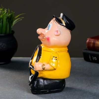 Копилка "Таксист" 10х20см