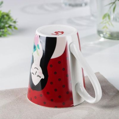 Кружка Доляна «8 Марта. Девушка», 320 мл