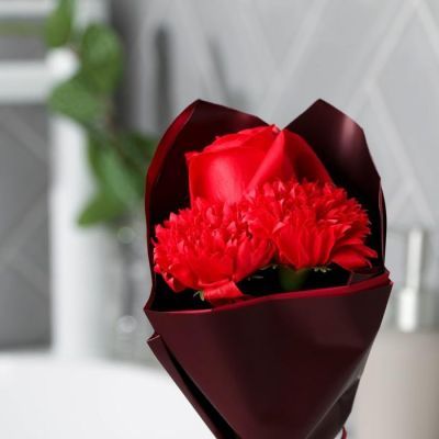 Букет из мыла твердого лепесткового «С 8 Марта»