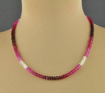 Бусы Рубин  "Драгоценное сияние" арт.П2921