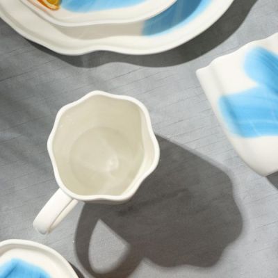 Кружка неровный край "Разводы", 350 мл