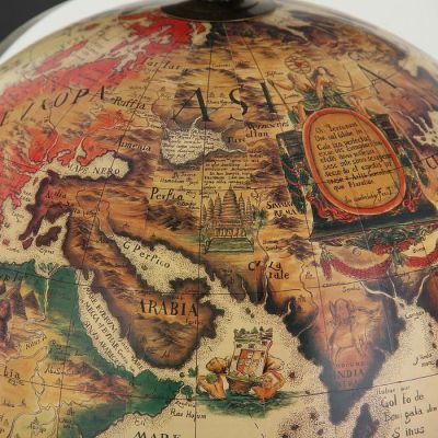 Глобус-бар декоративный черно-белый