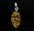 Кулон Янтарь "Золотой дождь" арт.ЯК-056