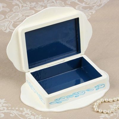 Шкатулка «Букет роз», белая, 20×15 см, лаковая миниатюра