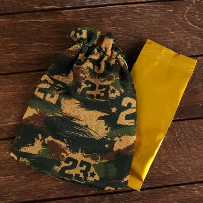 Подарочный набор «23,02»: фляга 210 мл, чай 25 г..