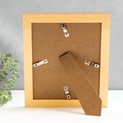 Фоторамка пластик 20х25 см "Зеркало с золотой обводкой" 30х25,3 см