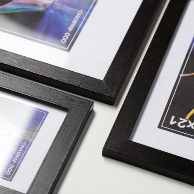 Набор фоторамок 21х30, 15х21, 10х15 см (чёрный) 7 шт
