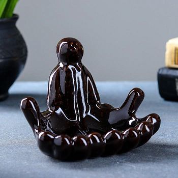 Подставка под мелочи "Две ладони" черная, 11х10х9см