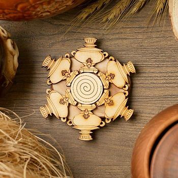 Подставка под горячее «Самовар», D=11 см, можжевельник