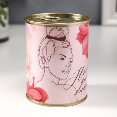 Носки в банке "Носочки для любимой"  (женские, цвет микс)