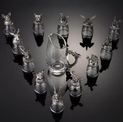 Подарочный набор: графин и стопки-перевертыши (в подарочной коробке)