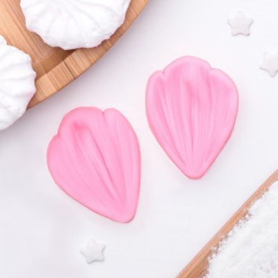 Молд силиконовый «Лепесток тюльпана», 2 части, 4,5×3 см, цвет МИКС