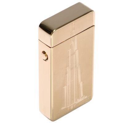 Зажигалка электронная "Небоскреб" в подарочной коробке, USB, дуговая, 3.5х7 см