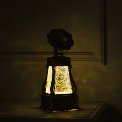 Светодиодная фигура «Граммофон с ёлкой» 11 × 28 × 11 см, пластик, батарейки ААх3 (не в комплекте), USB, свечение тёплое белое