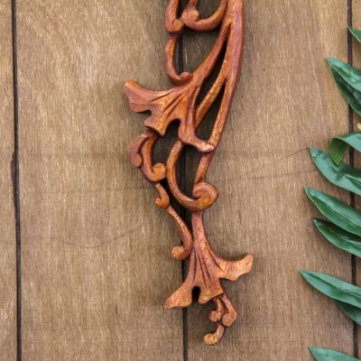 Панно декоративное "Плумерия" 39х15х2 см