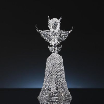 Колокольчик сувенирный "Сова, ручной работы, в подарочном сундуке