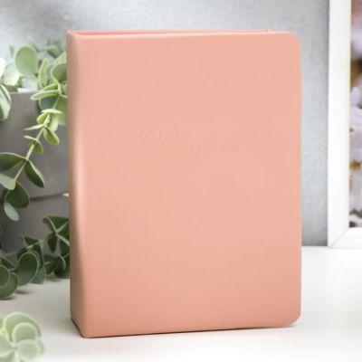 Фотоальбом "Розовый" на 100 фото 10х15 см, 12,5х5х17 см.  ПП карм.