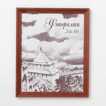 Фоторамка 24х30 см сосна с20 красный см