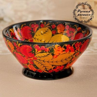 Чашка «Ягодка», полная запись, 13×13×6 см, хохлома