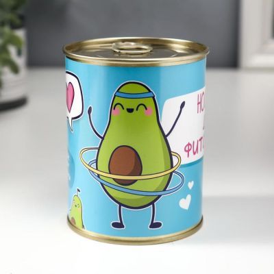 Носки в банке "Для фитоняшки"  (женские, цвет микс)