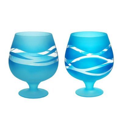 Ваза "Фентези" бренди бокал на ножке d-горлышка 16,5см  7 л МИКС