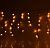 Гирлянда уличная "Бахрома" (Ш:4 м, В:0,6 м, нить темная, желтый)