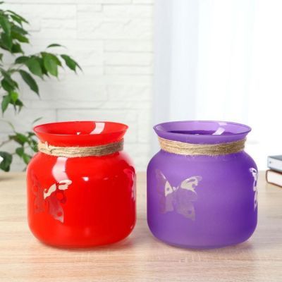 Ваза "Бабочка" микс 15х13 см