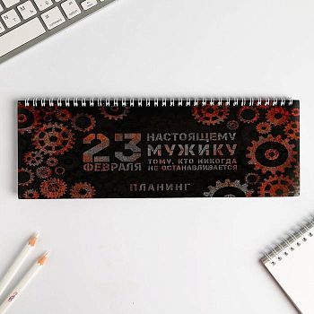 Планинг горизонтальный "Настоящему мужчине"