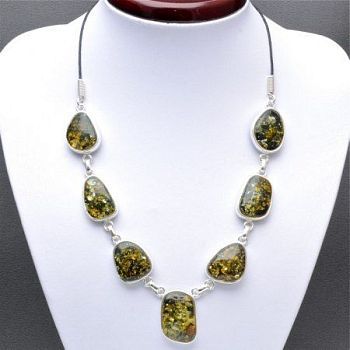 Колье Янтарь "Балтийская осень" арт. ЯК-1457