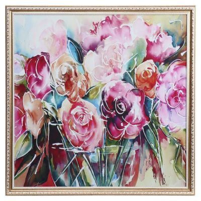 Картина велюр "Букет свежести" 70х70 (73х73)см