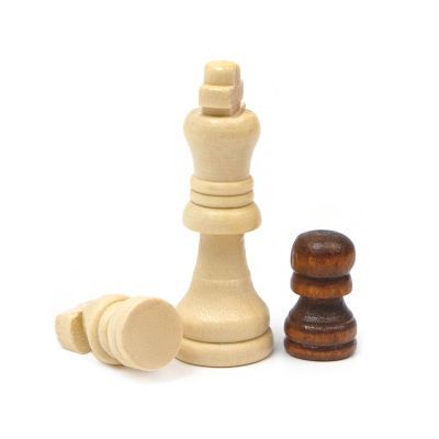 Настольные игры 3 в 1: Шахматы, Шашки, Нарды (дерево), 34 х 34 см