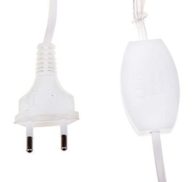 Гирлянда уличная "Бахрома" (Ш:2 м, В:0,6 м, нить силикон, моргает)