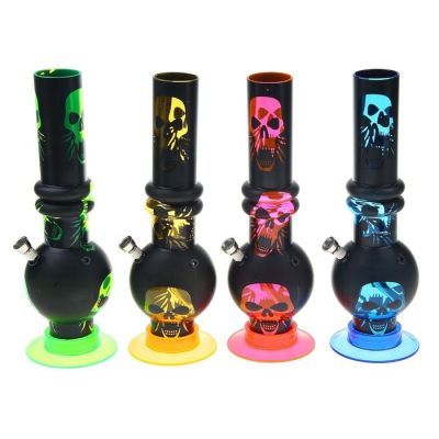 Бонг "Золотые черепа", 32 см, микс