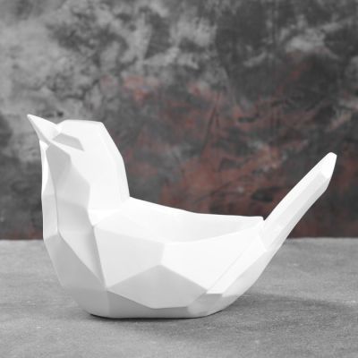 Подставка под мелочи "Птичка" белая 33х16,5х21см