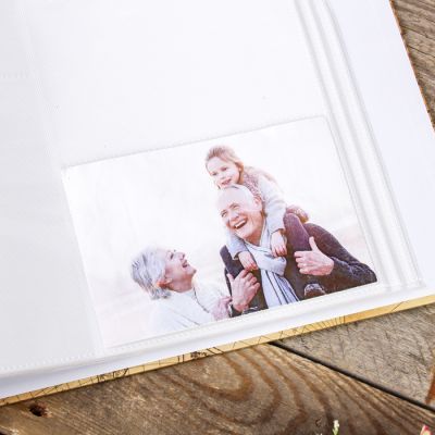 Фотоальбом на 300 фото 10х15 см "Кругосветка" золот.обводка в коробке МИКС 34,5х31,5х6 см