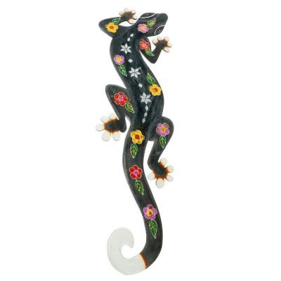 Панно дерево "Геккон" 100х29х1,1 см