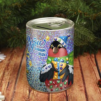 Набор для творчества. Копилка для декорирования стразами «Чудес в Новом году» Снегирь