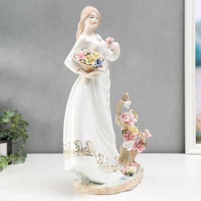 Сувенир керамика под фарфор "Весенние цветы" 45х28,5х14 см