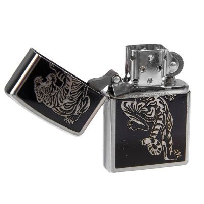 Зажигалка ZIPPO 207 Tigre с покрытием Brushed Chrome
