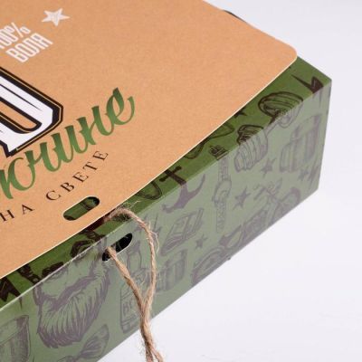 Коробка складная подарочная «С 23 февраля», 31 × 24,5 × 9 см