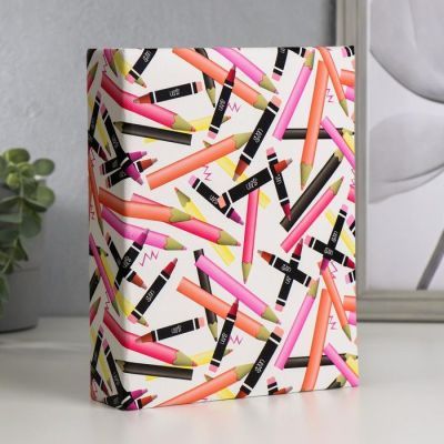 Фотоальбом на 200 фото 10х15 см "Цветные карандаши" МИКС 22,5х17,5х5 см