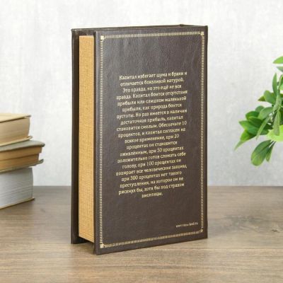 Сейф-книга "Капитал" (21 х 14,5 х 5 см)