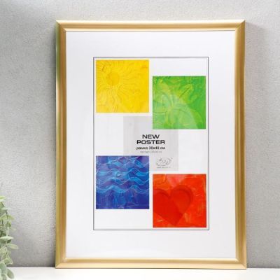 Фоторамка дерево Poster 30х40 см золотой